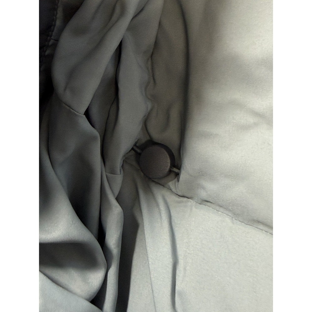 Lululemon Wunder Puff Mid-Length Vest Size 6 Color Oil Grey/Belgian Blue Hooded - Picture 11 of 13